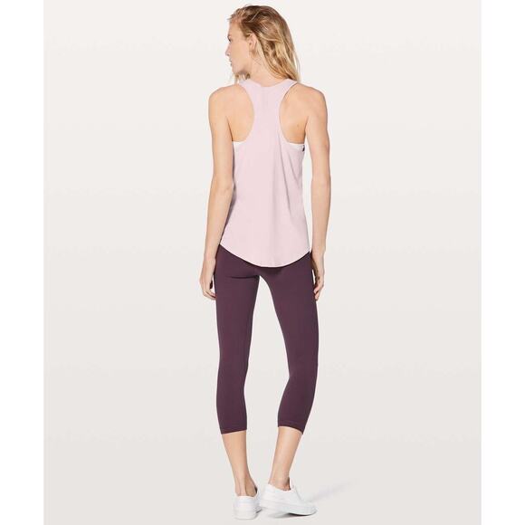 Lululemon Cool Racerback Tank Top In Powder Pink Sz 8 READ - Picture 3 of 12